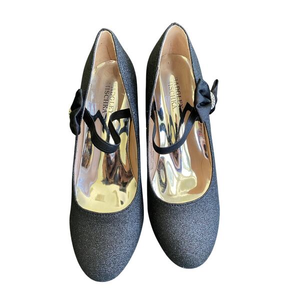 Girls Badgley Mischa glitter block heel dress shoe - Picture 3 of 6